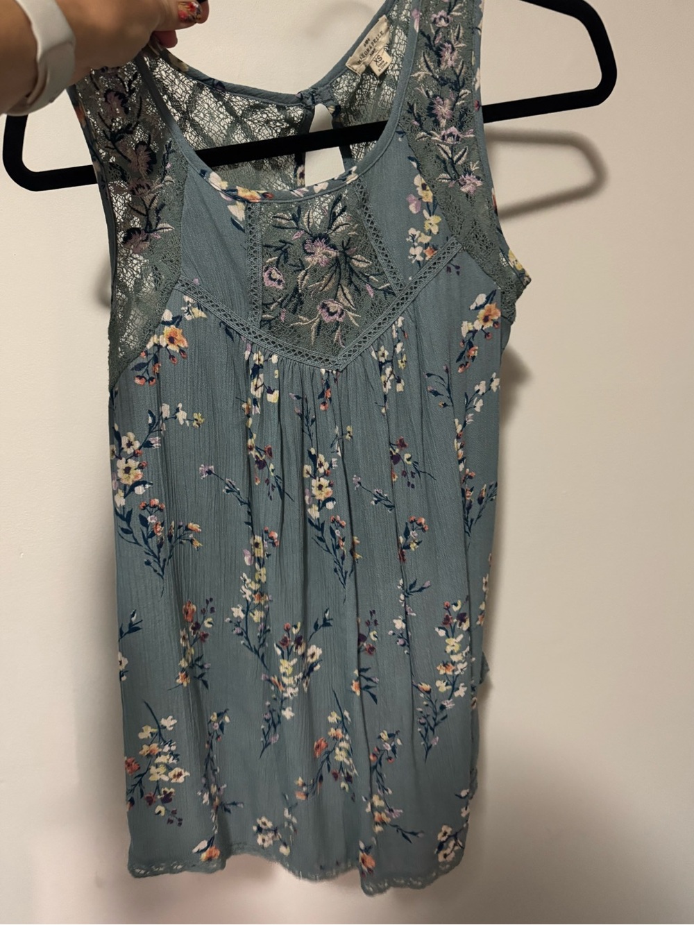 Boho Sleeveless Lace Floral Tank Top